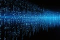 Binary code background. Programming and coding concept. Ai Generative Royalty Free Stock Photo
