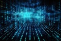 Binary code background. Programming and coding concept. Ai Generative Royalty Free Stock Photo