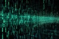 Binary code background. Programming and coding concept. Ai Generative Royalty Free Stock Photo