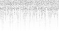 Binary Code Background Vector. Black And White Background With Digits On Screen.