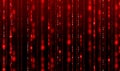 Binary Code backgrounds, a sequence of zero and one number on a red background. Numbers of the computer matrix. The concept of Royalty Free Stock Photo