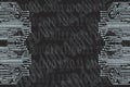 Binary code on a black background. Place for your text. Digital currency concept, Blockchain Royalty Free Stock Photo