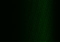 Binary code black and green background. Royalty Free Stock Photo