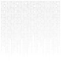 Binary code black and white background with digits on screen. Algorithm , data , decryption encoding, row matrix Royalty Free Stock Photo