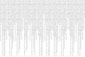 Binary code Computer matrix background. Futuristic steam screen from numbers 0 and 1 tech Hacker concept. Royalty Free Stock Photo