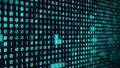 Binary code concept. Binary code in the technological space. Technology business, finance, and futuristic concept binary design