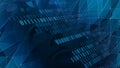 Binary code and connected robotics exploring ethical concerns and unintended consequences in ai background, machine learning Royalty Free Stock Photo