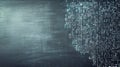 Binary code on dark background representing data and cybersecurity in digital technology concept Royalty Free Stock Photo