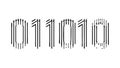 Binary Code Digital Data Technology Numbers Icon, vector design Generative AI Royalty Free Stock Photo