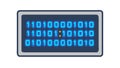 Binary Code Digital Display, Data and Computing Concept, vector design Generative AI Royalty Free Stock Photo