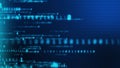 Binary code digital information technology background seamless loop computer generates graphics Royalty Free Stock Photo