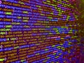Binary code digital technology background. Programming Coding with editor colorful themes. Php language and coding function Royalty Free Stock Photo