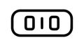 Binary Code Display for Digital and Computing, vector design Generative AI Royalty Free Stock Photo