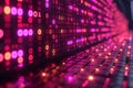 Digital Data Flow on Keyboard with Binary Code Background for Technology and Cybersecurity Design Generative AI