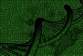 binary code with dna molecule