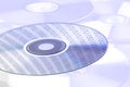 Binary code on dvd Royalty Free Stock Photo