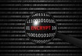 Binary code with ENCRYPT and magnifying lens Royalty Free Stock Photo