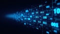 Binary Code Data Flow Background Royalty Free Stock Photo