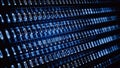 Binary code in the future digital blue abstract background