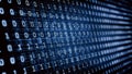 Binary code in the future digital abstract background Royalty Free Stock Photo