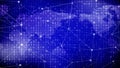 Binary code global communication, network security, cyber security, cyber crime, computer virus, encryption, data breach Royalty Free Stock Photo