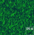 Binary code on green background. Background in a matrix style. Royalty Free Stock Photo