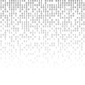 Binary code green and dark background with fireworks, digits on screen. Algorithm binary, data code, decryption and