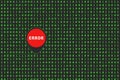 Binary code, green numbers, dark screen. Matrix on the background. Binary programming code. Green numbers, zero and one Royalty Free Stock Photo