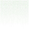 Binary code green and white background with digits on screen. Algorithm , data , decryption encoding, row matrix.