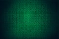 Binary code hacker green background, Coding or Hacker. Royalty Free Stock Photo