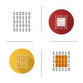 Binary code icon Royalty Free Stock Photo