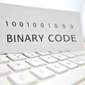 Binary code isolated on white background Royalty Free Stock Photo