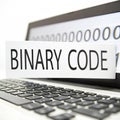 Binary code isolated on white background Royalty Free Stock Photo