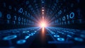 Binary Code Journey Through the Digital Universe Royalty Free Stock Photo