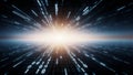 Binary Code Journey Through the Digital Universe Royalty Free Stock Photo