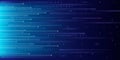 Binary code matrix on blue cyber background Royalty Free Stock Photo