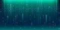 Binary code matrix on green cyber background Royalty Free Stock Photo