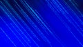 01 or binary code number pattern texture on the computer in digital data technology concept on blue background. Hacker screen dis Royalty Free Stock Photo