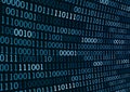 Binary code numbers for computer background