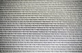 Binary code numbers on white paper background
