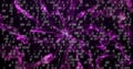 Binary code over abstract purple fractal image