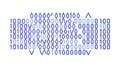 Binary Code Pattern: Digital Data Technological Background, vector design Generative AI Royalty Free Stock Photo