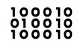 Binary Code Pattern, Digital Data and Technology Icon, vector design Generative AI Royalty Free Stock Photo