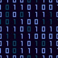 Binary Code Pattern, Technology Illustration Background, Seamless Pattern, Vector Illustration EPS 10. Royalty Free Stock Photo