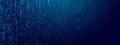 binary code rain background. Futuristic matrix style with data stream Royalty Free Stock Photo