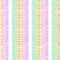 Binary code rainbow and white background with digits on screen. Royalty Free Stock Photo
