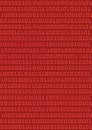 Binary code red background. Royalty Free Stock Photo