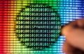 Binary code screen Royalty Free Stock Photo