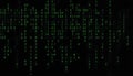 Binary code screen, digital data stream background. Stock Photo, Generative AI Royalty Free Stock Photo