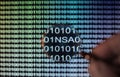 Binary code screen Royalty Free Stock Photo